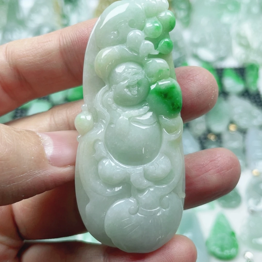 翡翠未镶嵌吊坠(不含链)