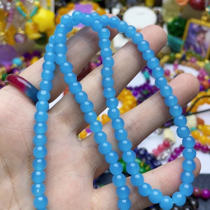 树脂制品23号蓝色项链