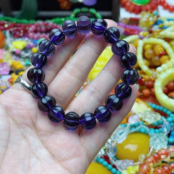 树脂制品37号紫色瓜珠