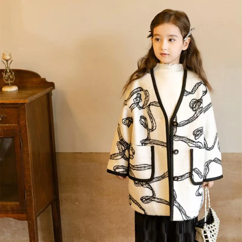 1226【胡】大童亲子时尚休闲加棉外套-24715