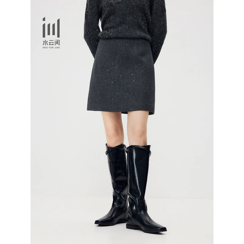 水云间25冬日常周末优雅摩登氛围感经典小A半裙12540233