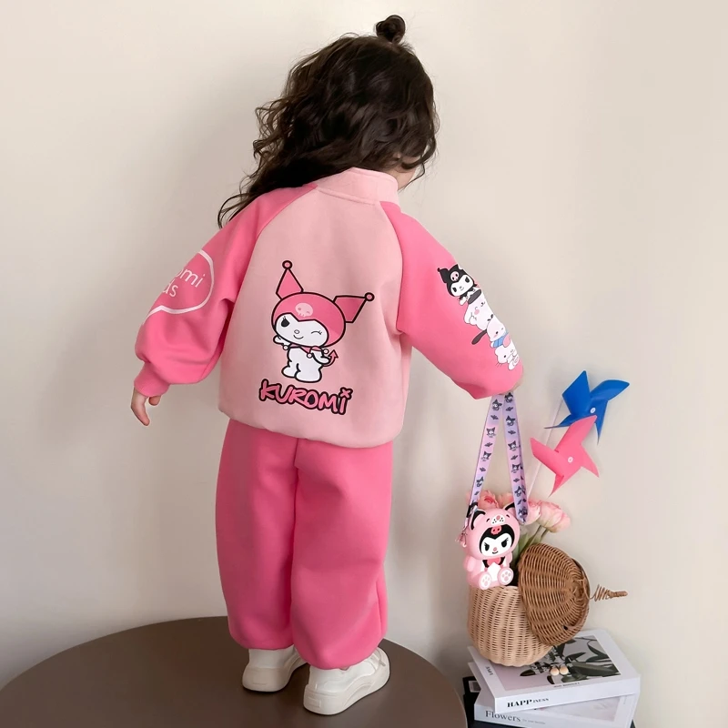 女童库洛米套装2025新款儿童春秋装韩版洋气女宝宝春季休闲两件套