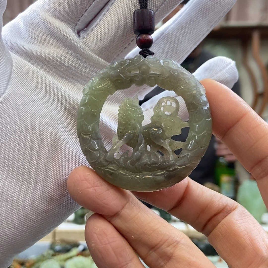 和田玉吊坠未镶嵌老*
