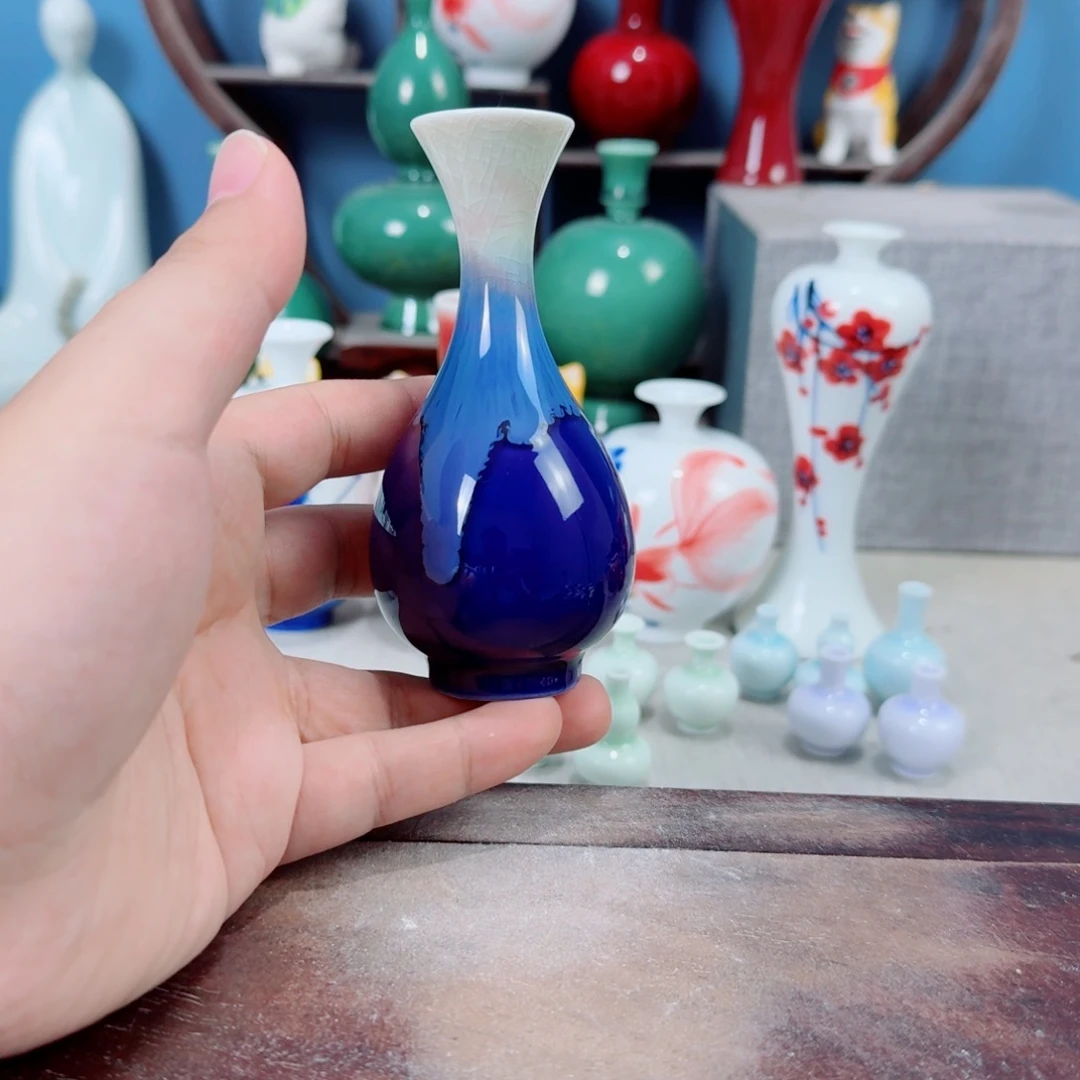 陶瓷手工小花器摆件