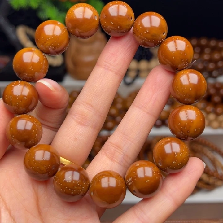 紫金鼠手串卡15半实心满天星光珠