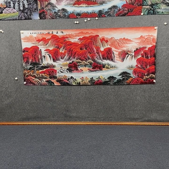 国画小八尺鸿运当头一幅