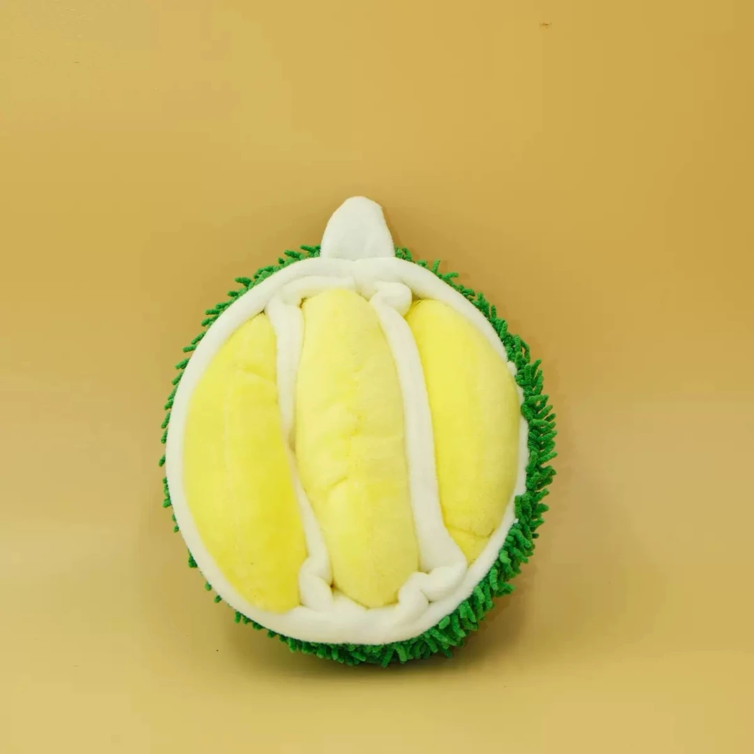 【疯狂pets】狗狗嗅闻藏食掏掏乐宠物响纸发声玩具仿真榴莲磨牙玩具
