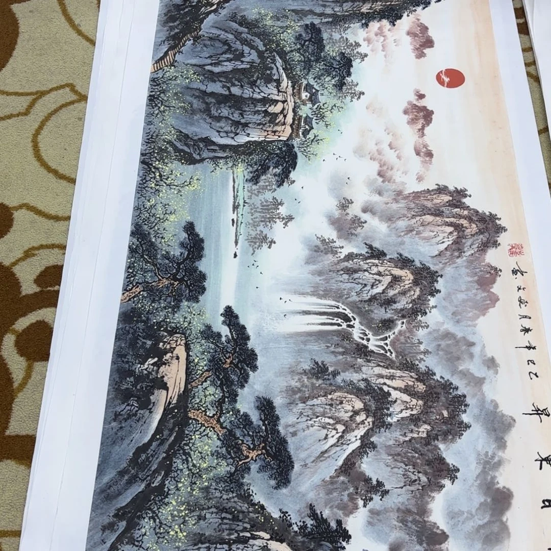 墨***池国画国画崔延文老师作品刘