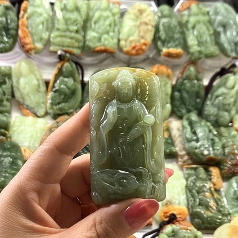 和田玉未镶嵌挂件