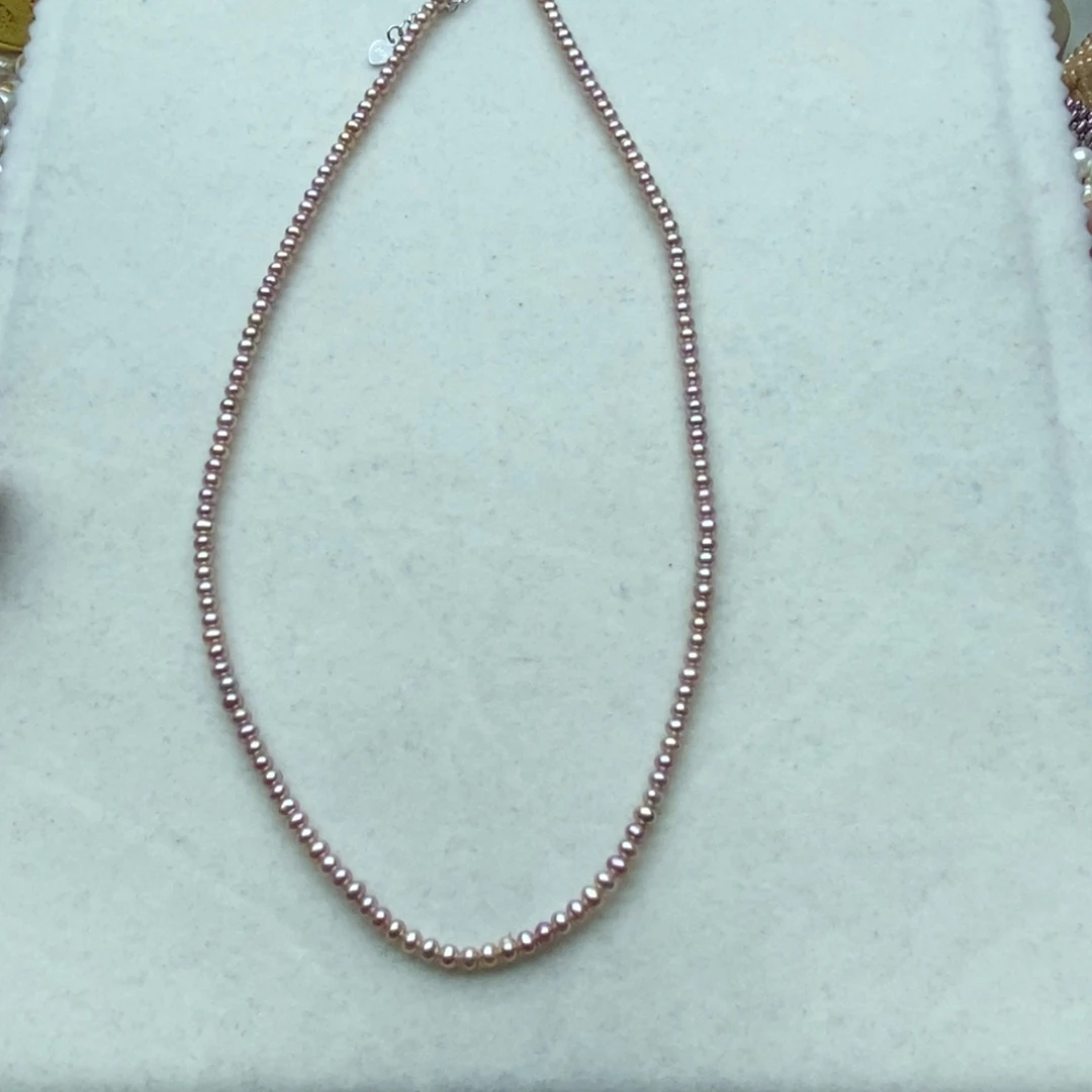 淡水珍珠银S925镶嵌天然淡水珍珠无人工干预21