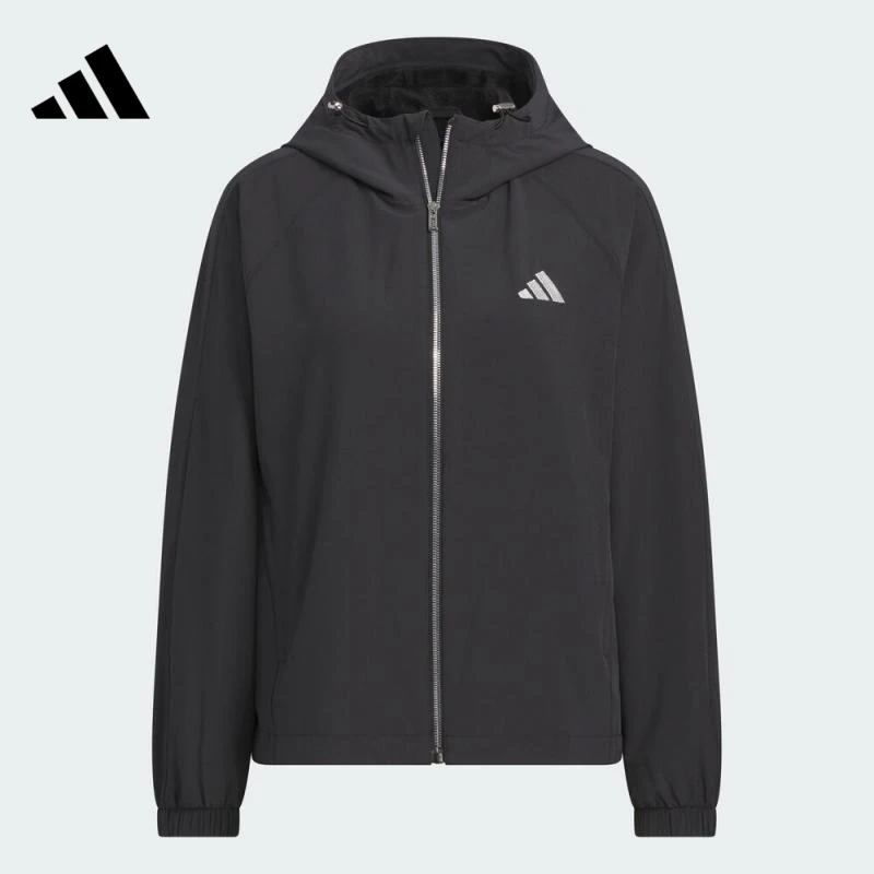 adidas阿迪达斯女款ALL DAY WV JKT梭织连帽外套KC0028