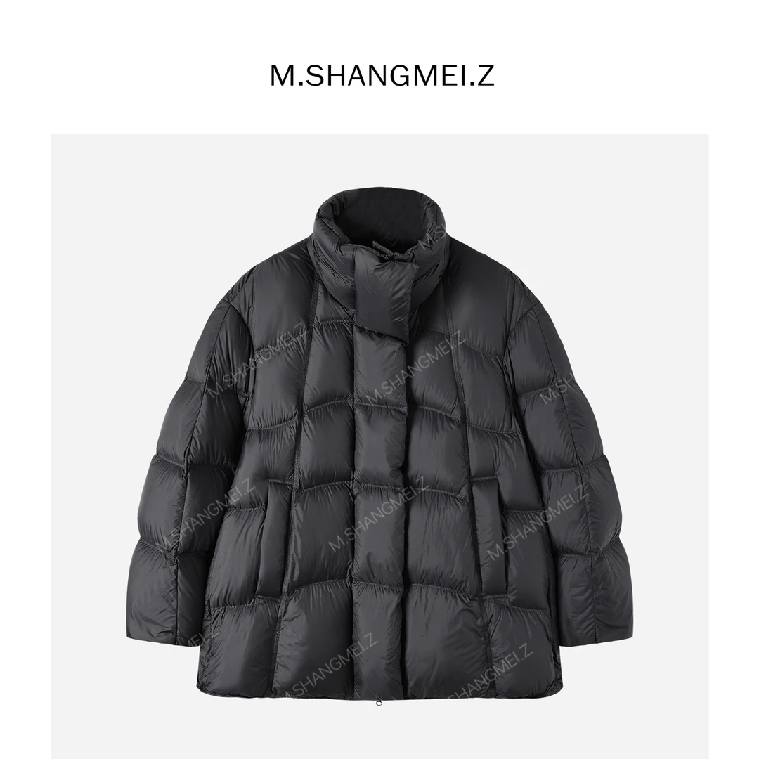M.SHANGMEI.Z/沐熙【破晓暮光】美大哥舒适保暖黑色羽绒服X113332