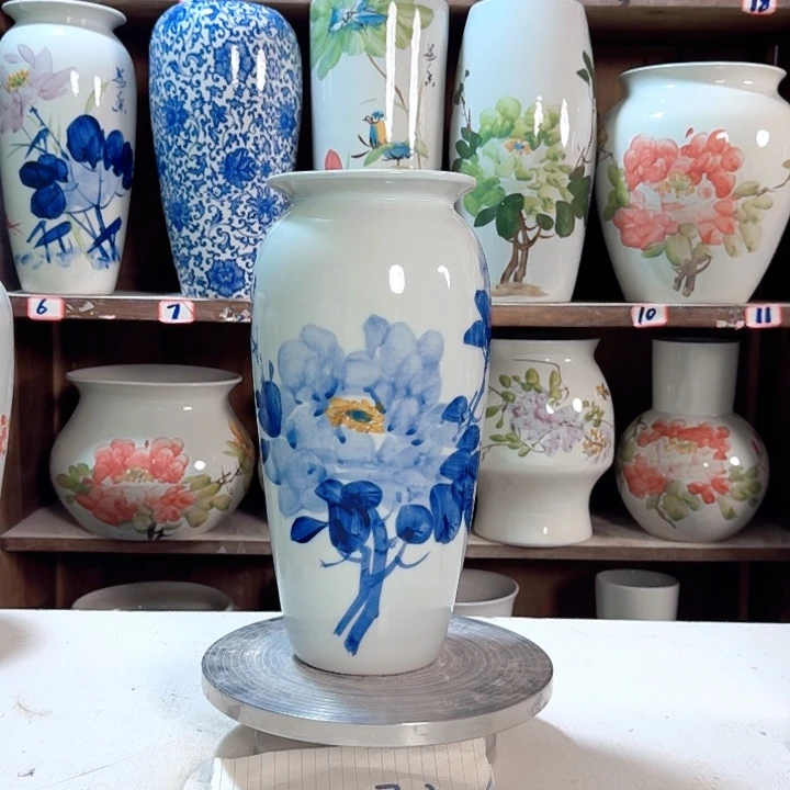 瓶高32兰兰牡丹新款新款陶瓷