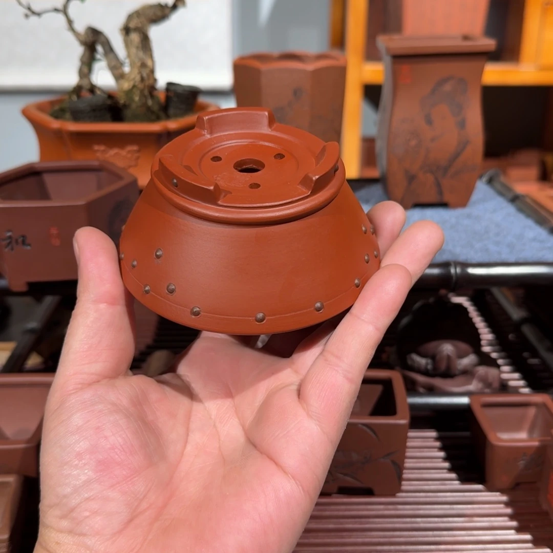 紫砂花盆原矿紫泥