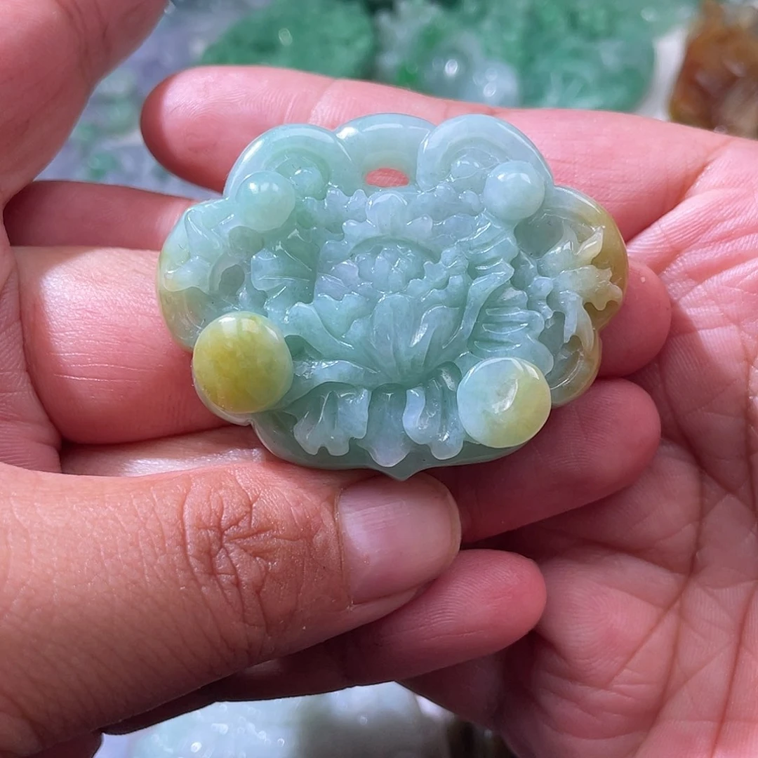 颈饰未镶嵌翡翠翡玉缘翡翠