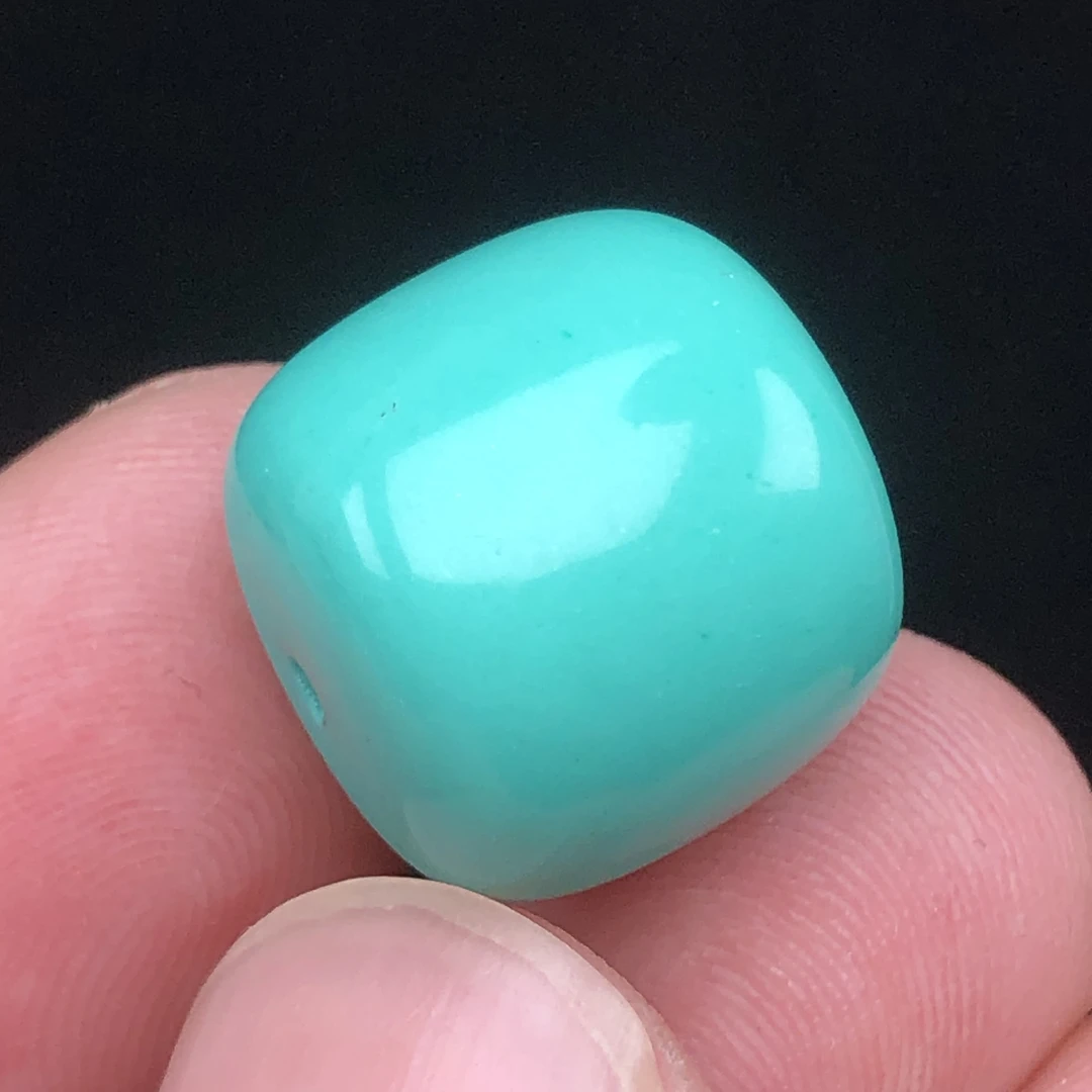 139高瓷绿16mm老型桶珠直播选购