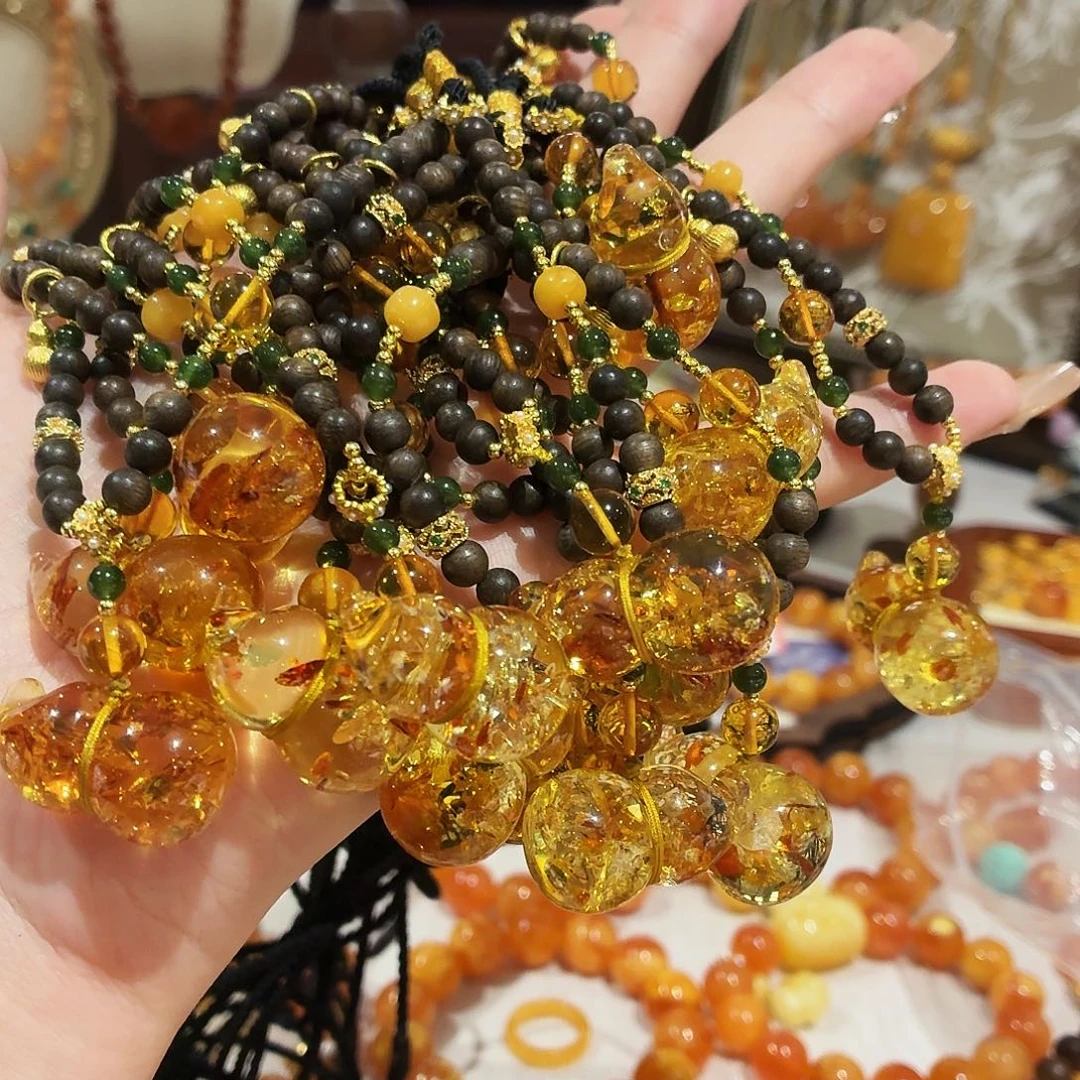 蜜蜡未镶嵌手链多样性发其中之一