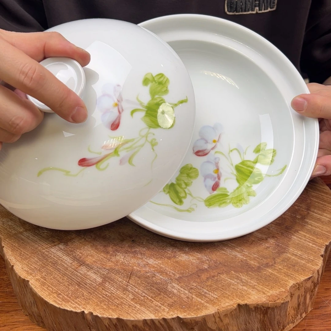瓷片景德镇瓷器手工手绘制作