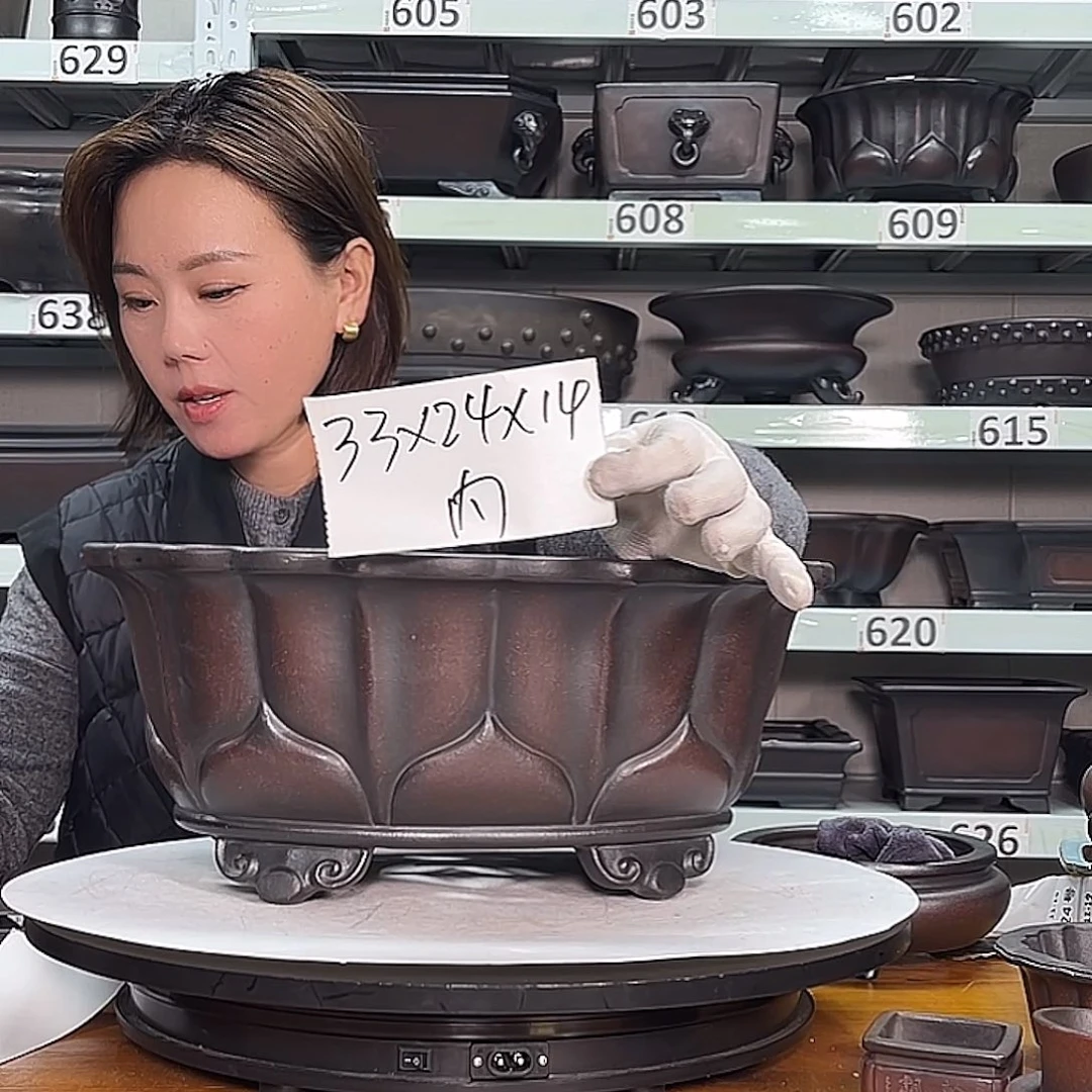 紫砂花盆宜兴紫砂24号