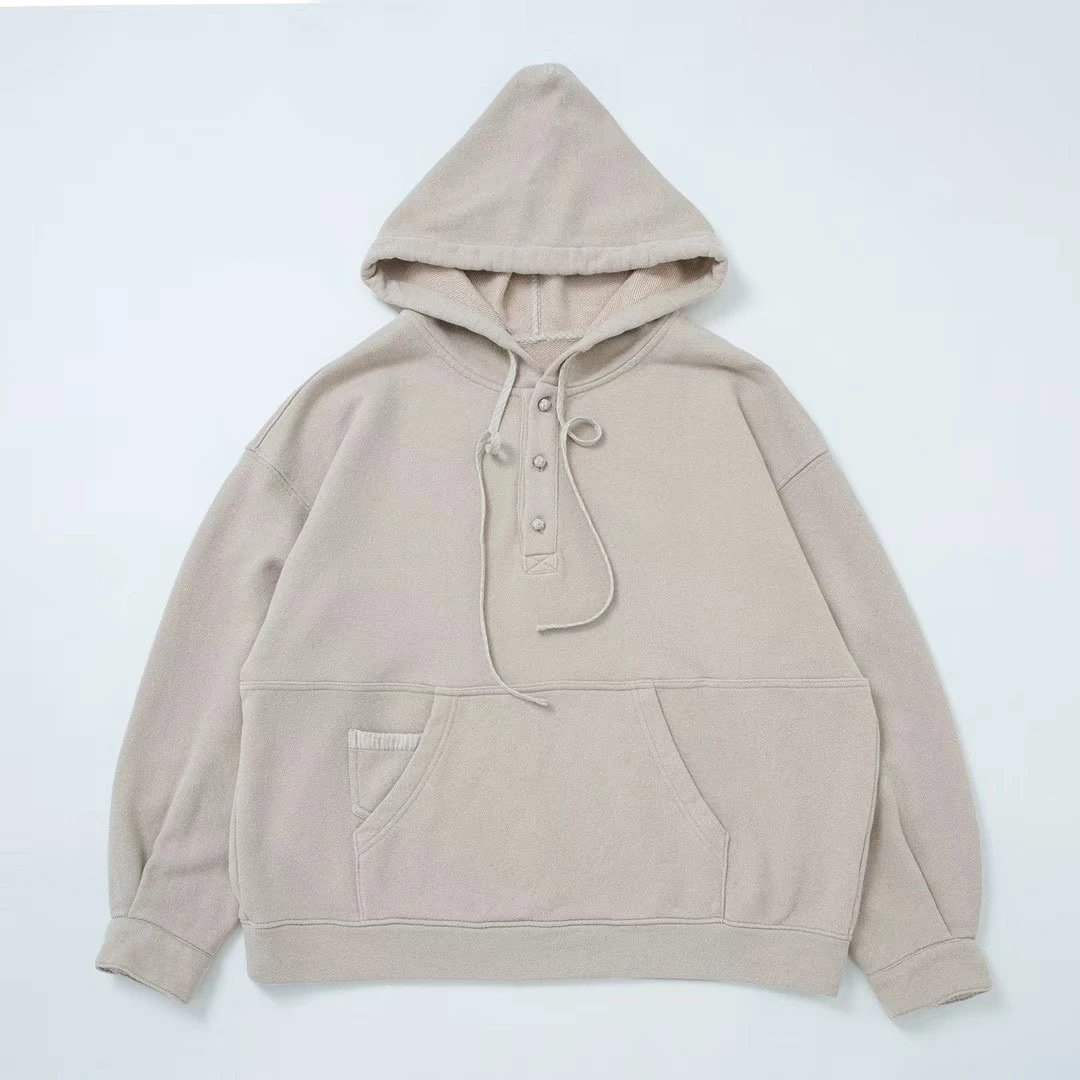 布衣家推荐～原创垒土粗捻布盘扣休闲卫衣25S0066