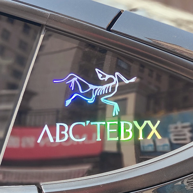 雅阁特斯拉3y始祖鸟logo贴纸户外越野车贴汽车三角窗装饰贴纸个性