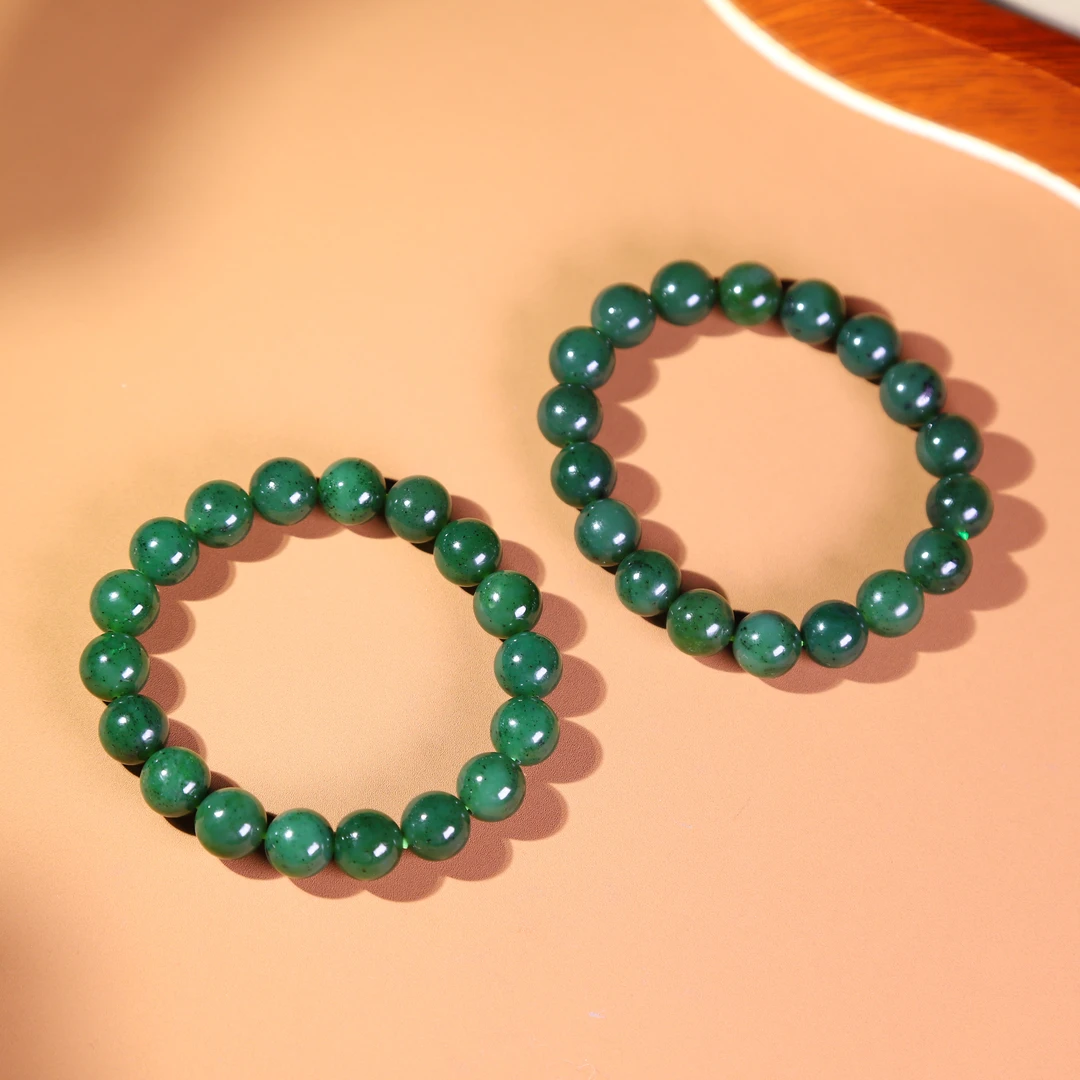 AA和田玉碧玉卡10 手串 多样性发货拍一单发一个