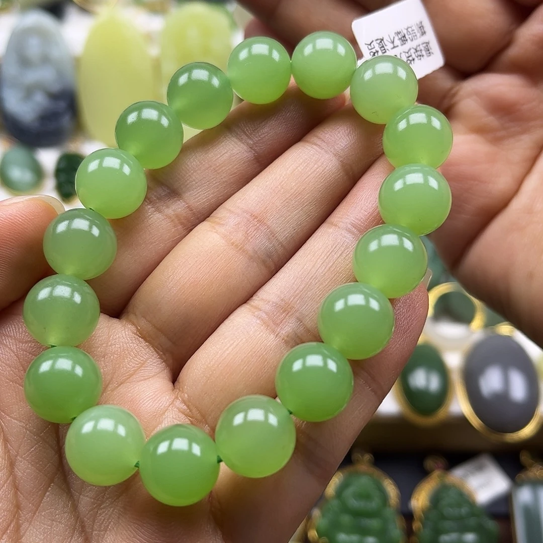 火***磨和田玉未镶嵌手串