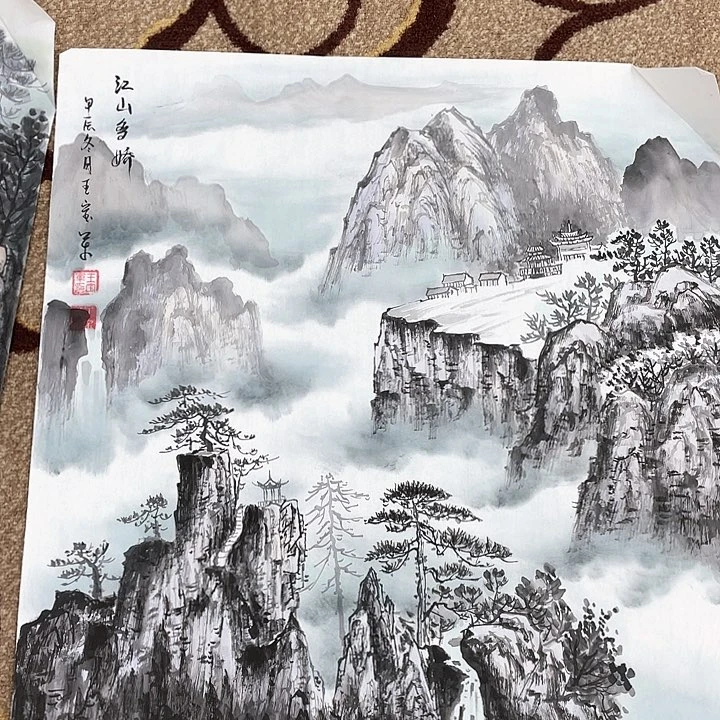 国画用****9王宝军老师作品 666666