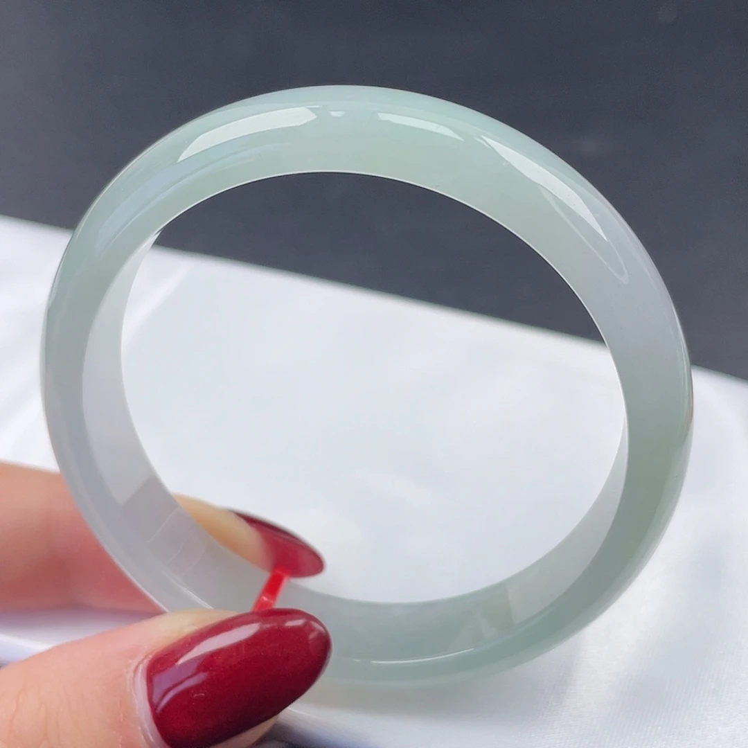 翡翠未镶嵌手镯53圈口