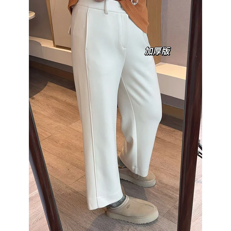 【DIS 定制】【韩系天菜】早秋百搭显瘦高腰直筒九分休闲裤Z525X13640