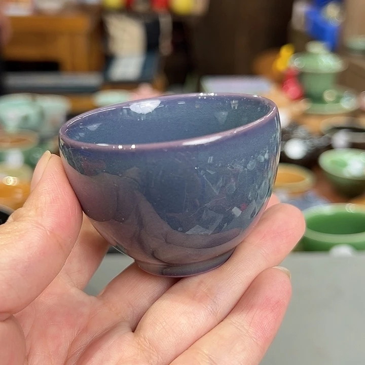 龙泉敬悦青瓷品茗杯微瑕