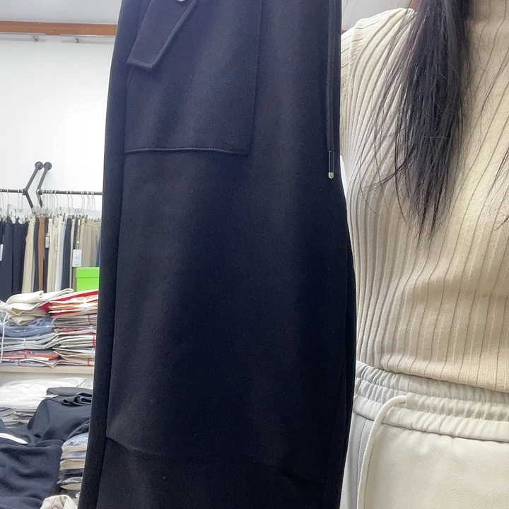 高品质窄版直筒裤88265黑色31