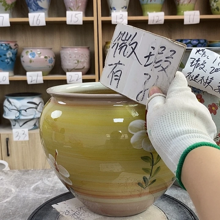 罐8xc景德镇陶瓷花盆