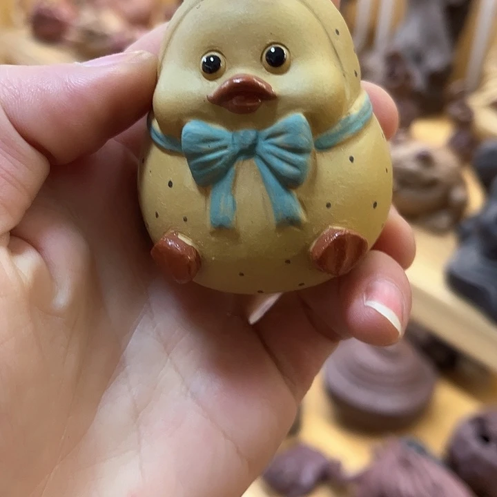 紫砂茶杯?****?紫砂鸭梨山大茶宠