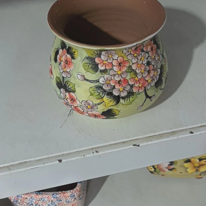 红泥花盆景德镇陶瓷