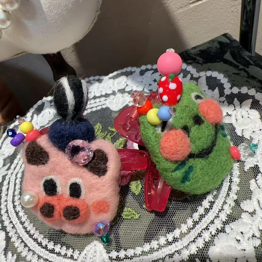 东大门卡通毛毡鬓角抓发抓Z0081