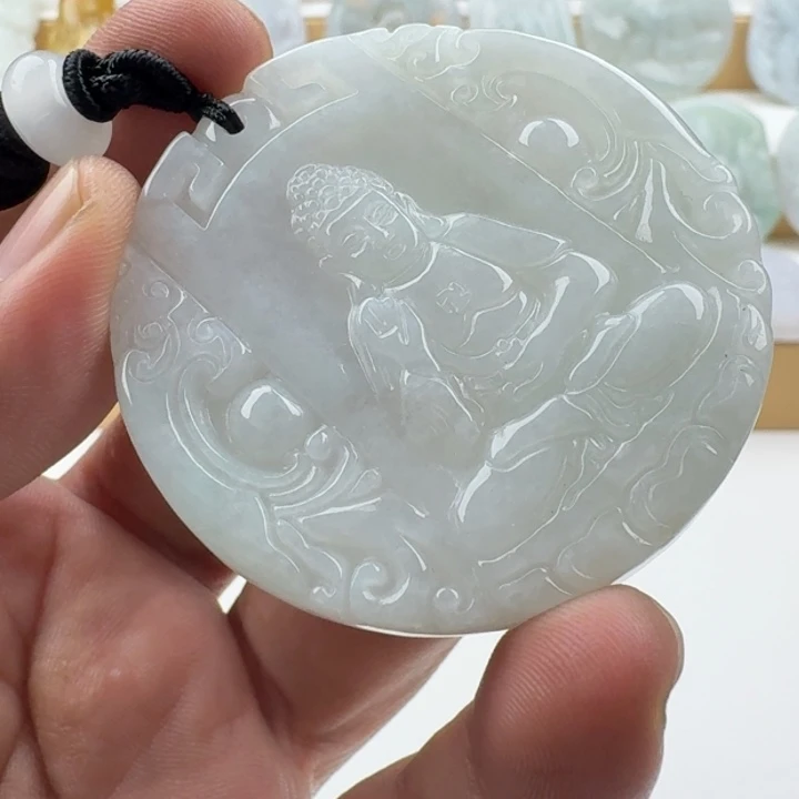 翡翠未镶嵌颈饰天然缅甸A货翡翠