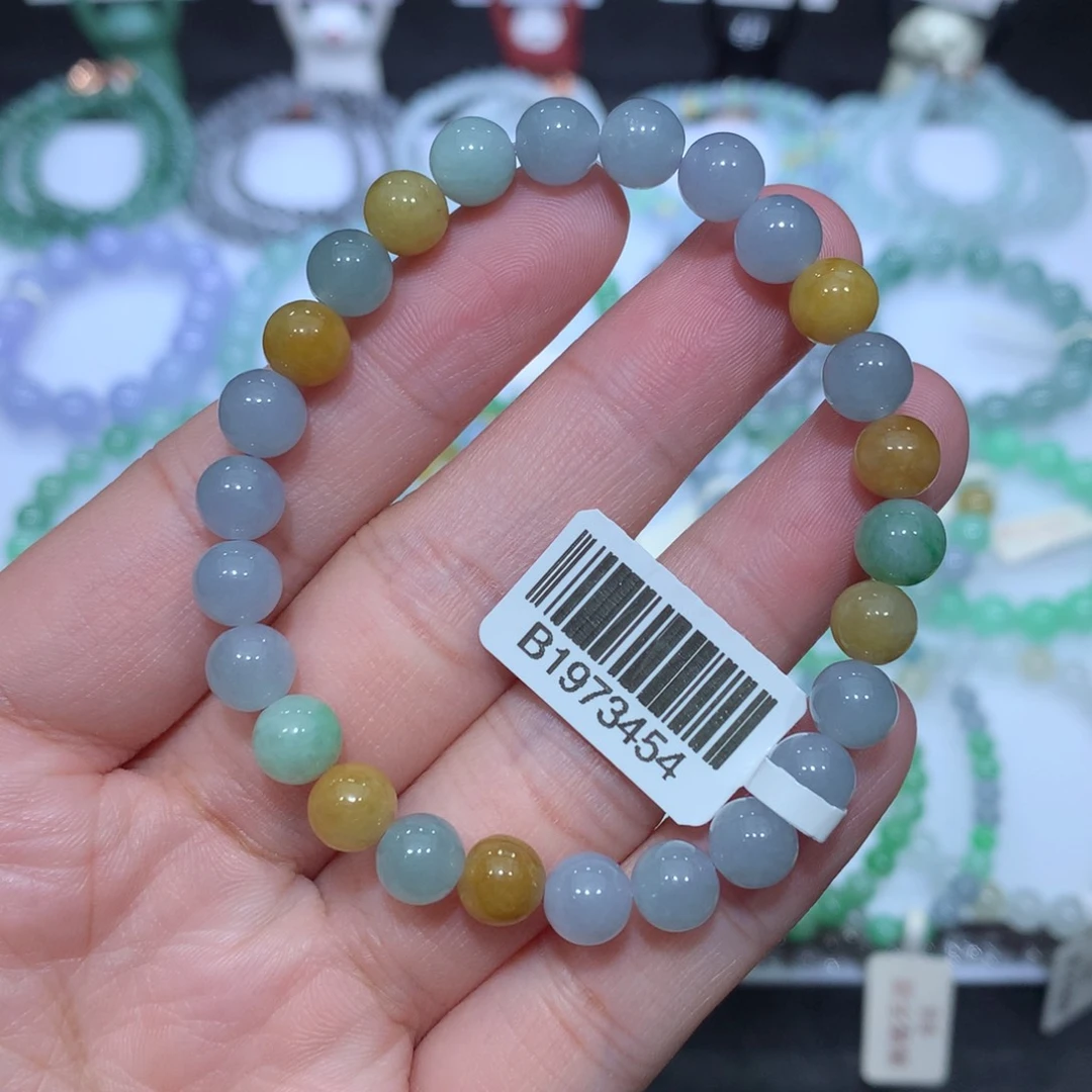 翡翠未镶嵌手串天然