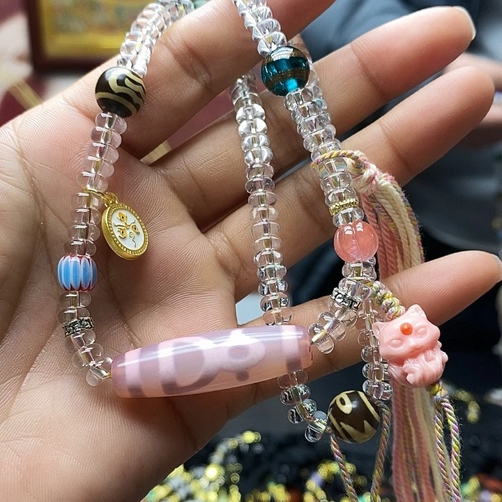 玛瑙/玉髓合金颈饰