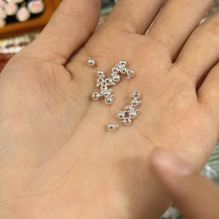 玛瑙/玉髓合金珠宝半成品20个银色高压锅