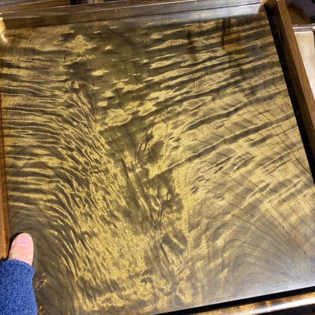 金丝楠青***艺金丝楠木文盘