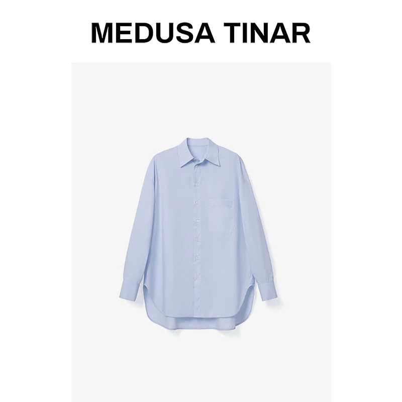 【大菲专属】极简慵懒风高智感宽松显瘦衬衫BL-1256