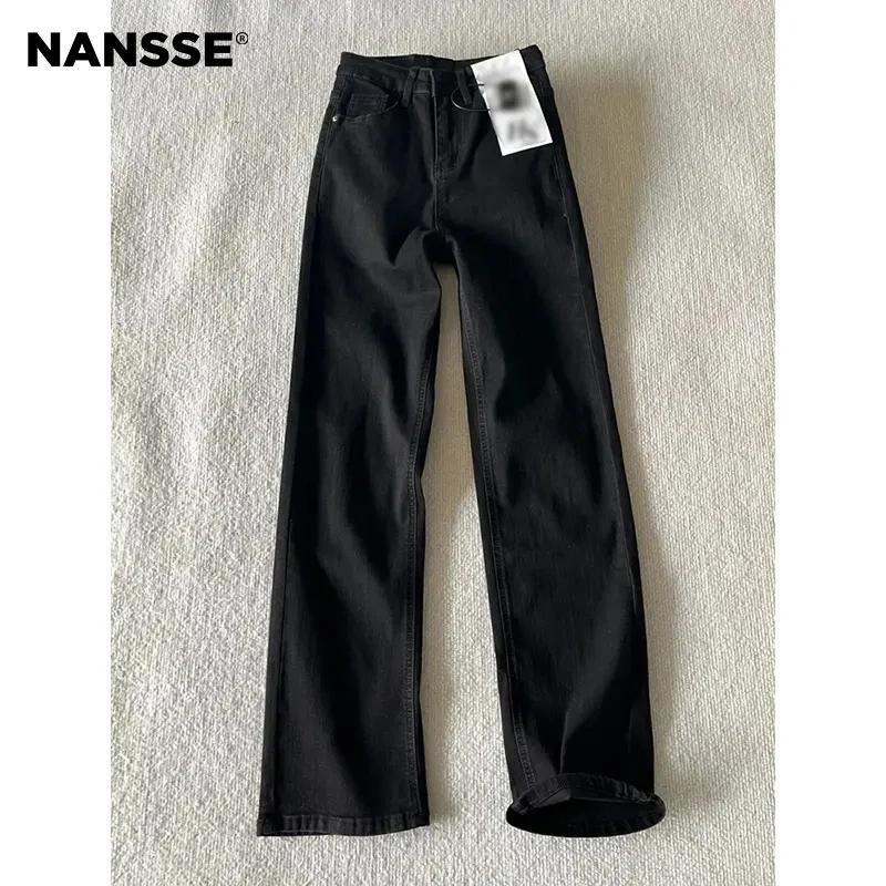 cleanfit提档517版型微喇牛仔裤男款显腿长百搭裤子修身弯刀长裤