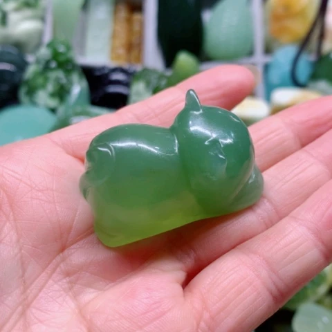 蛇纹石玉未镶嵌手把件