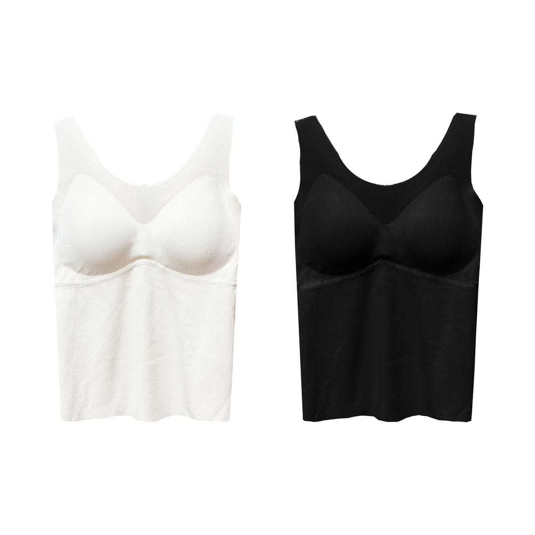 2024新款背心美背女打底无痕柔软舒适保暖一体式背心 DYL037-550#