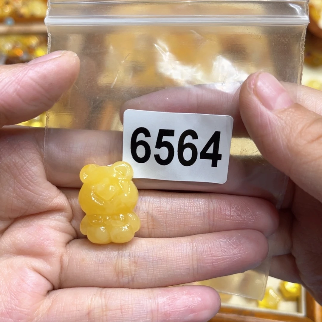 琥珀颈饰未镶嵌蜜蜡