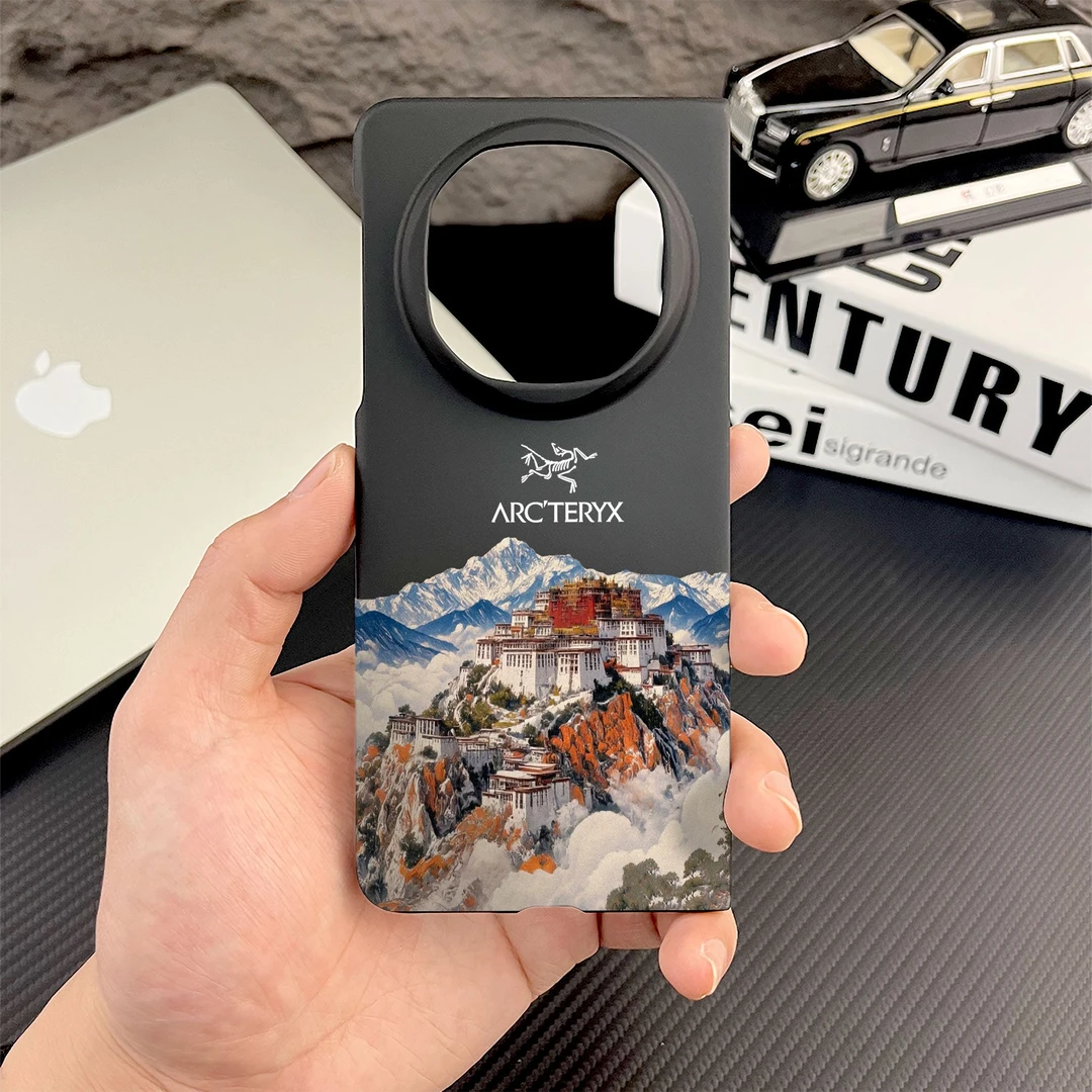 风景适用华为matex5/6手机壳matex6高级matex3折叠x5防摔手机硬壳