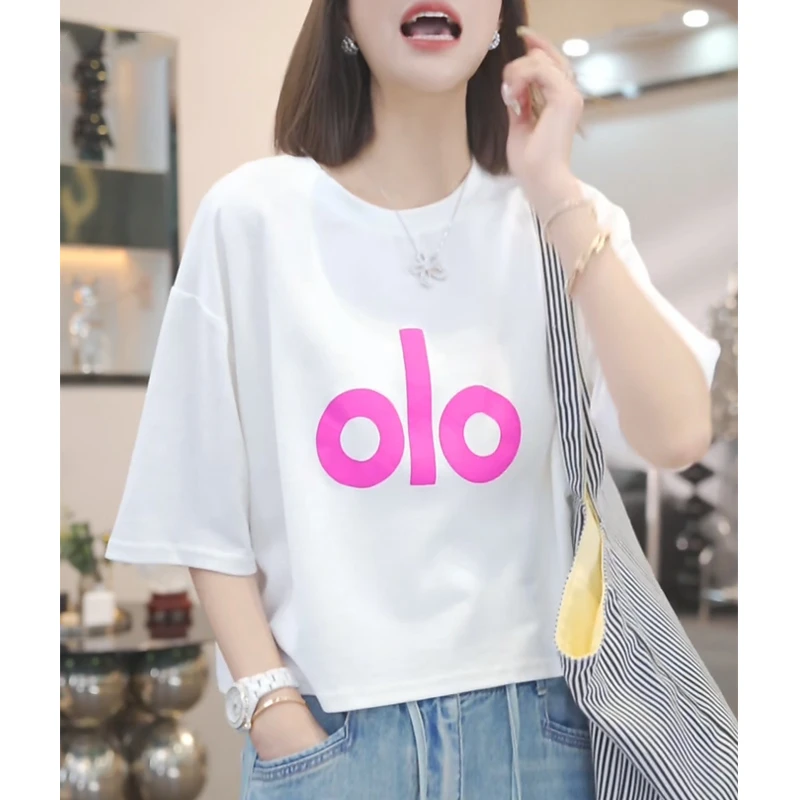 洋气简约短款上衣2025夏季新款百搭衣服炸街网红女款休闲短袖T恤