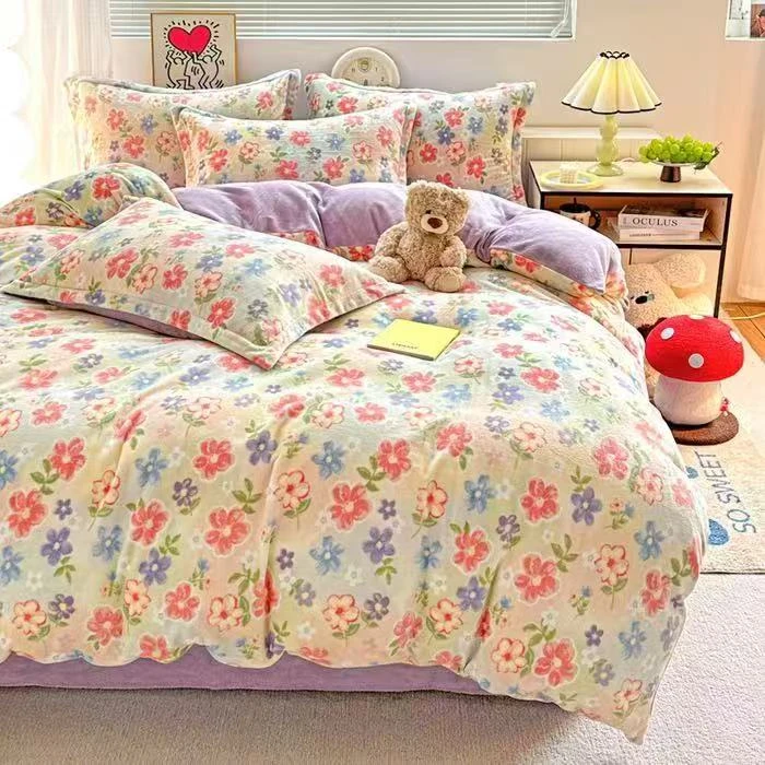 乐妤家纺 2025新款印花简约款牛奶绒（标准款7斤左右）