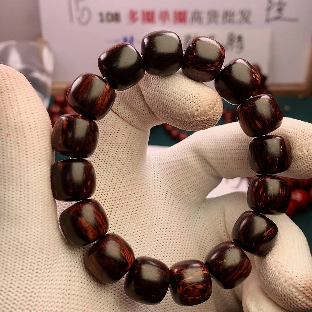 小***酷檀香紫檀（小叶紫檀）手串/手链1314大黑金